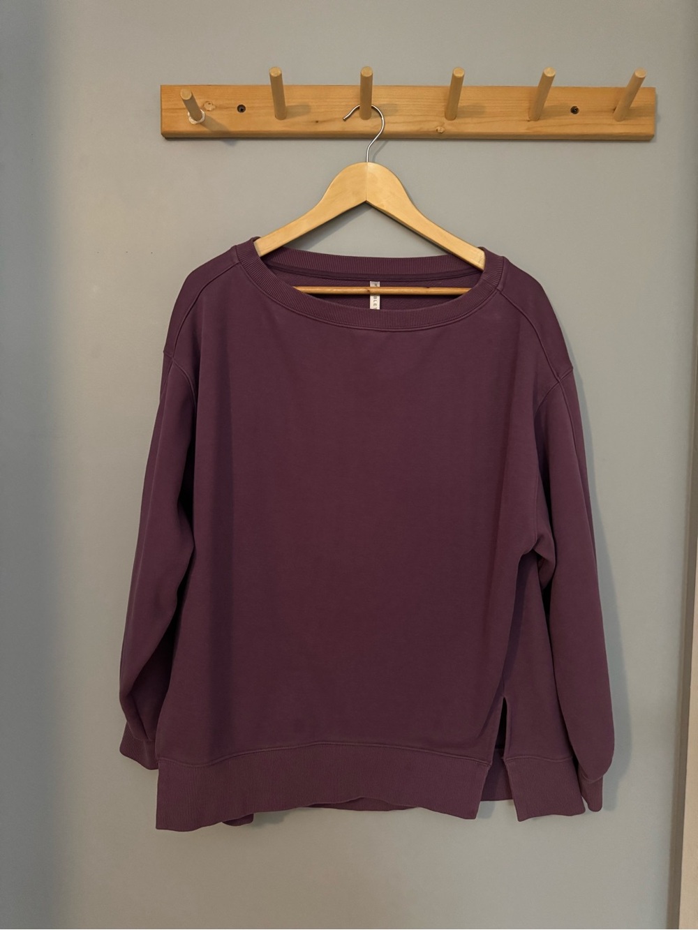 Fabletics Purple Pullover Sweatshirt